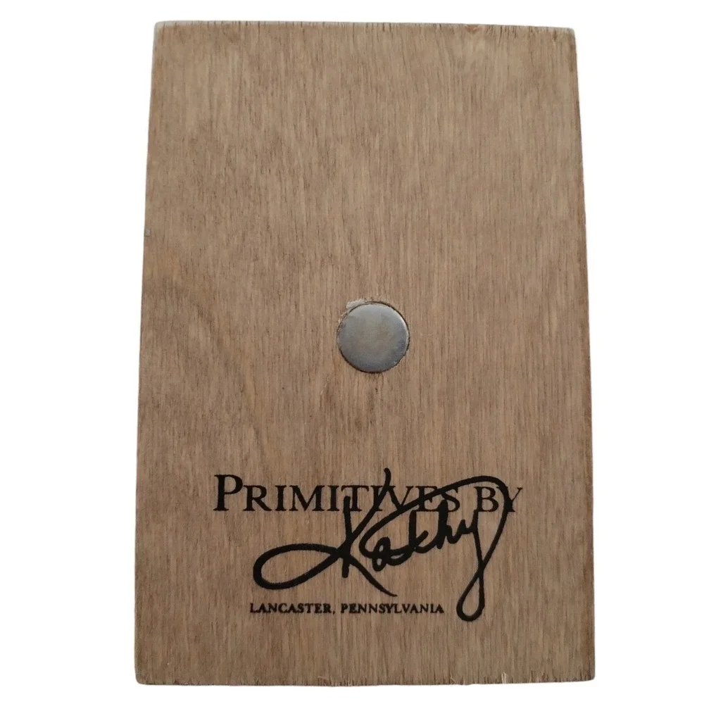 Primitives by Kathy Black Lab Labrador Wood Sign Magnet Home Decor Gift 4.5